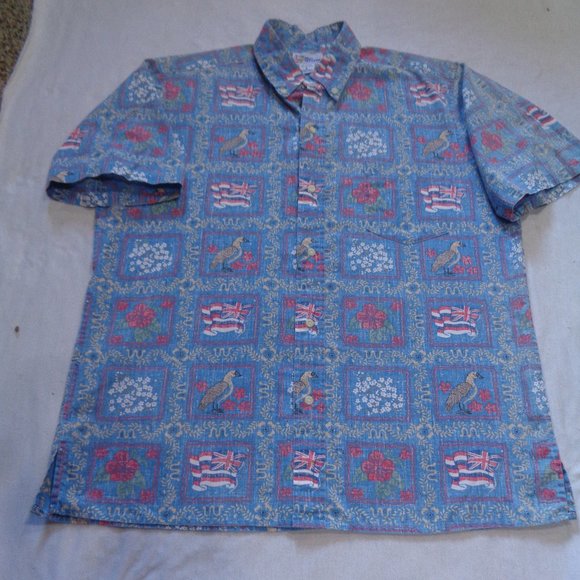 Reyn Spooner Reverse Print British Flag Shirt - Picture 1 of 3